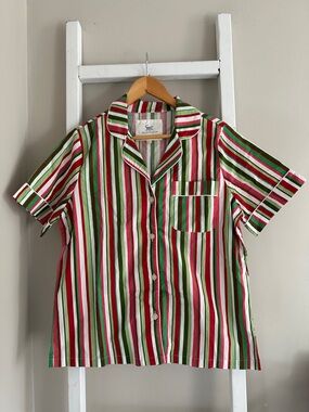 Printfresh Candy Stripe Pajama Top